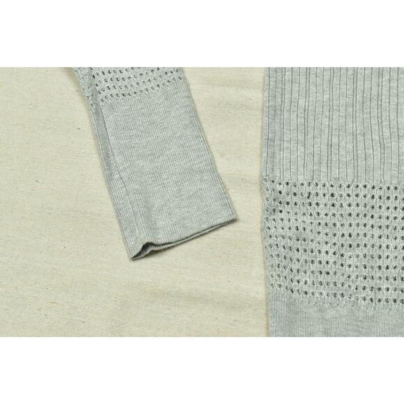 Lane Bryant Plus Size 18/20 Gray Ribbed Button Cardigan Sweater Rayon NWT - Picture 5 of 8